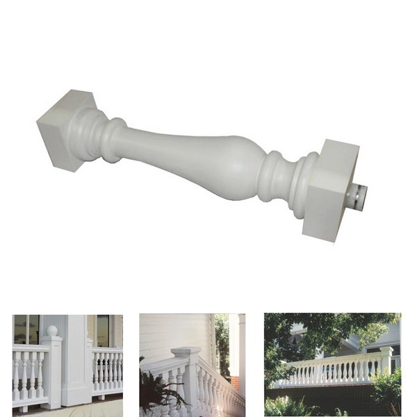 Fujian usine personnalisée de haute qualité PU rampes d'escalier manoir cinq pouces grande balustrade rambarde Vase PU PU usine en Chine