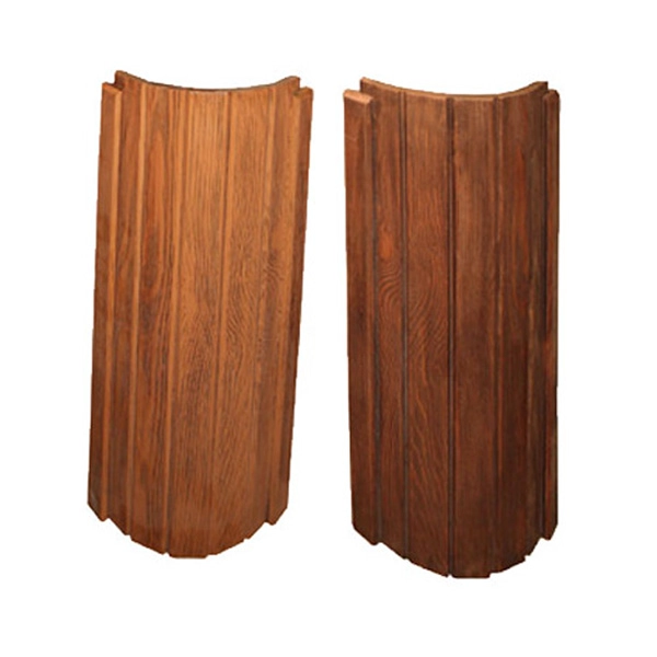 High end spa bath curved plate PU wood curved plate imitation wood polyurethane panels bathroom accessories PU board
