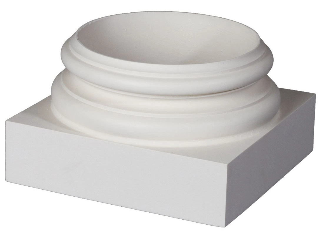 Qualitativ hochwertige OEM-Design weißen Baustoff Säulenbasis und Kappen