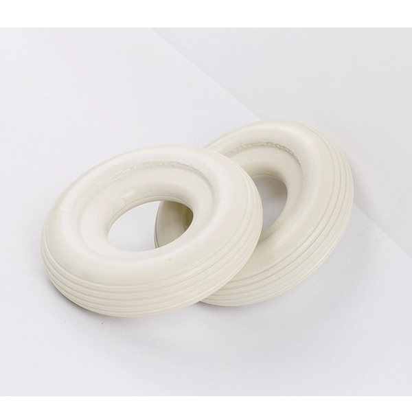 High quality polyurethane custom pu caster trolley wheel and airless tire.