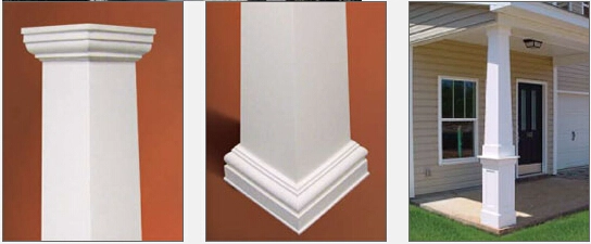PU bouchon de pilier Roman polyuréthane capuchon de base de mousse rigide