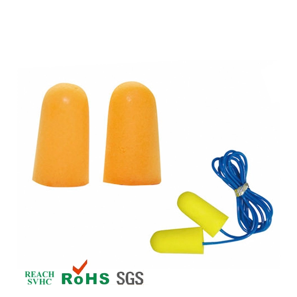 PU soft earplugs, elastic sponge earplugs, environmental PU foam earplugs, polyurethane foam earplugs