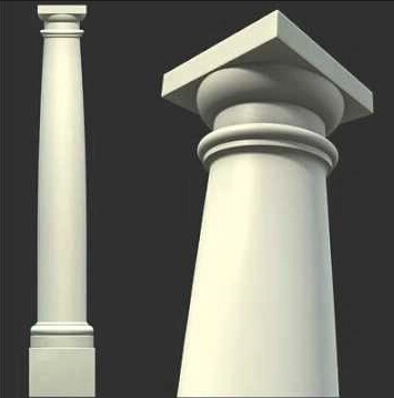 Poliuretano Baluster do corrimão Cap e base