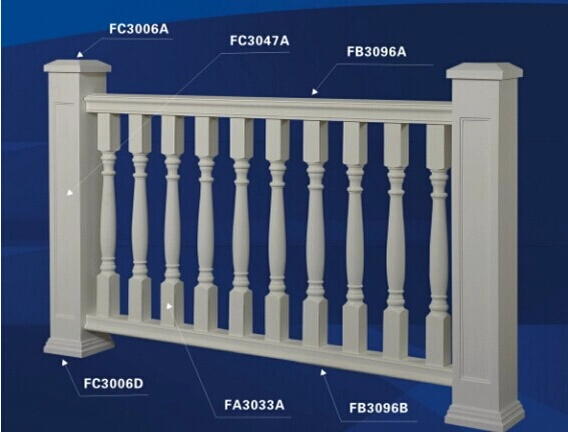 Polyuréthane balustre Main courante