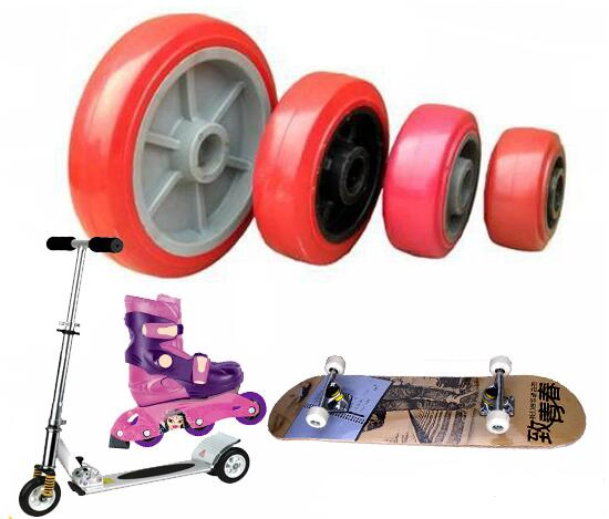 Poliuretano proveedores chinos patinar las ruedas, PU personalizados ruedas de patines, ruedas de patines multicolores