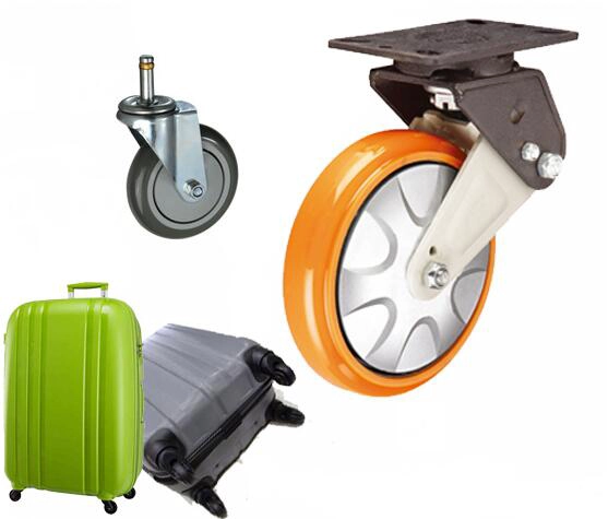 Polyurethan-Gießharz Lieferanten Koffer Räder, kundenspezifische Taschen PU-Räder, Räder aus Polyurethan Gepäck