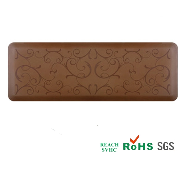 Polyurethane long section with a pattern bar mats Chinese factory, PU foam anti-fatigue mats made in China, PU mats China suppliers
