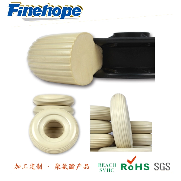 Polyurethane solid tires, pu microporous elastomer tires, wheelchair full pu tires, China Polyurethane products manufacturing plant
