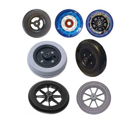 Security slip durable polyurethane tire trolleys