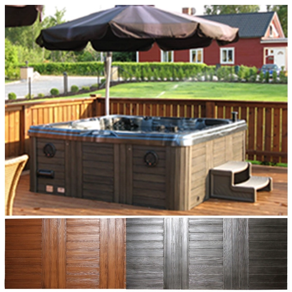 Hot tub recht, PU-schuim aan boord, polyurethaan boord PU bad, bad straight