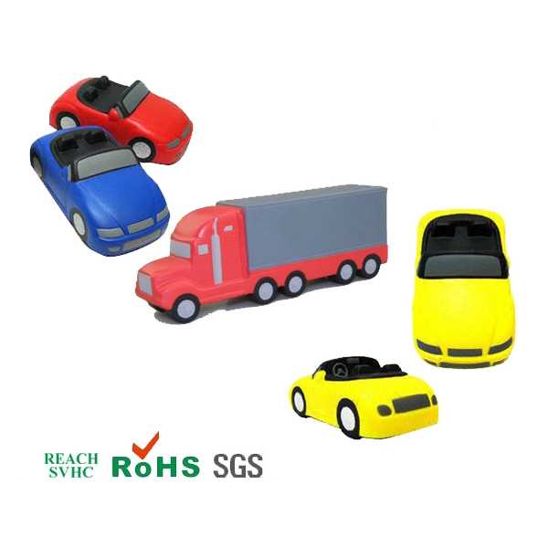 Xiamen fornecimento personalizado de poliuretano PU brinquedos de vários estilos PU de alta repercussão carro de brinquedo carro