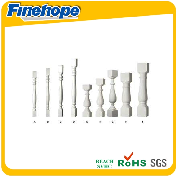 antieke baluster, decoratieve polyurethaan baluster, outdoor decoratieve pu baluster, goedkope prijs pu baluster, licht van gewicht balusters