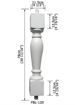 attrative à bas prix pu balustrades; blustrades personnalisés; balustrades de haute qualité; balustrades de petite taille