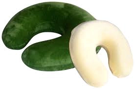 coche de la almohadilla del cuello, almohadilla inflable del recorrido, almohadilla del cuello de la memoria de la espuma, la forma de U almohada de la meditación