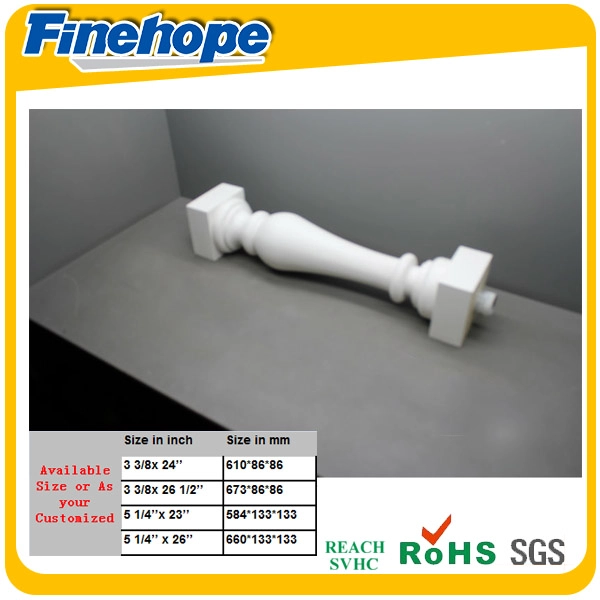 cheap polyurethane balusters,China professional baluster supplier,staircase pu handrail baluster, polyurethane balustrade professional supplier