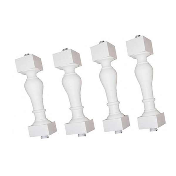 Balustre en mousse PU personnalisé, balustrade OEM durable décorative, garde-corps en polyuréthane bacony, fournisseur de balustres à surface lisse