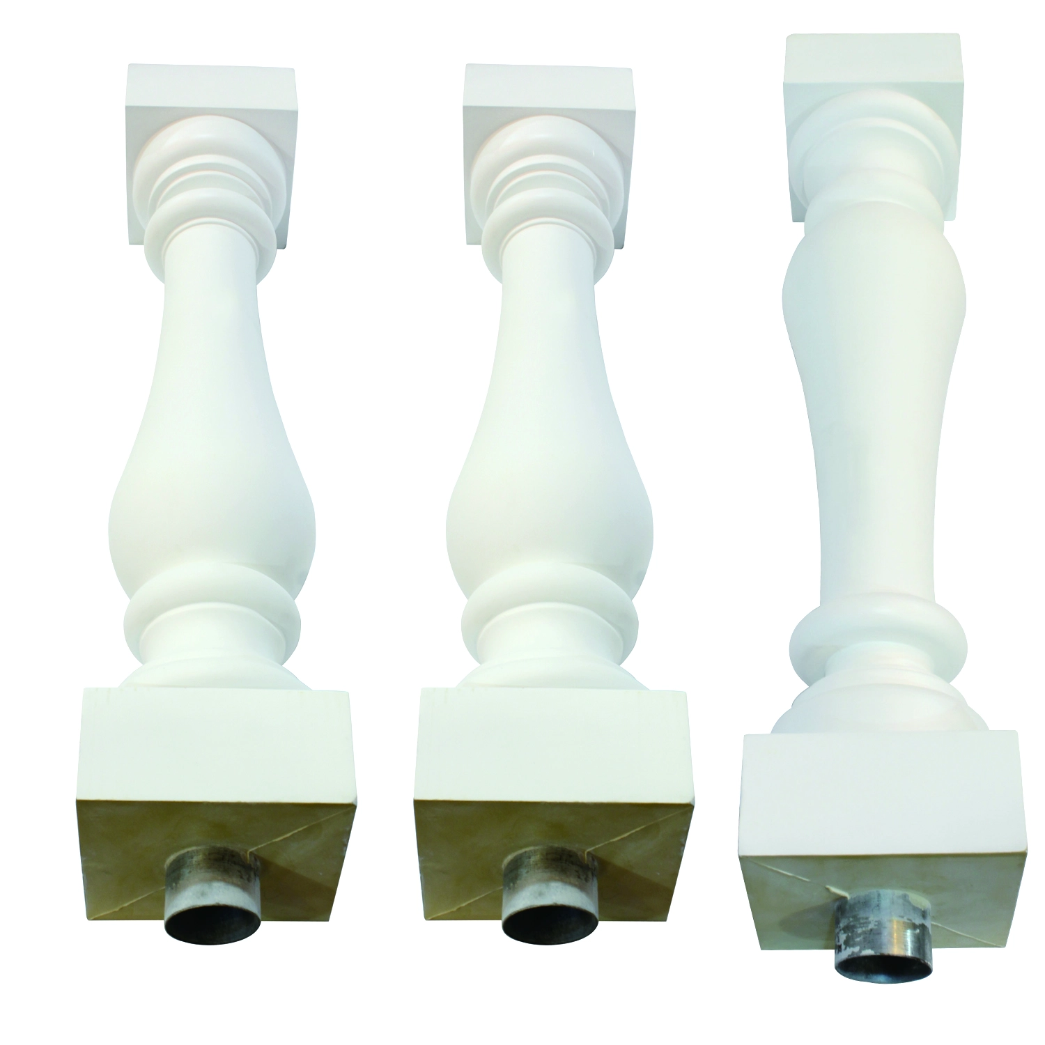 Pilier de décoration d'intérieur, bougies de pilier blanc, conception de pilier romain, moulure de pilier décoratif, balustrades de porche