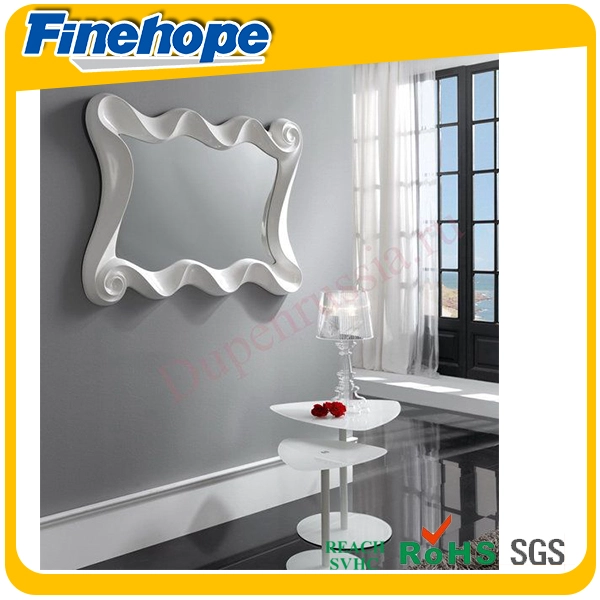spiegel fotolijstjes, polyurethaan spiegel frame, spiegel fotolijst, witte schuim frame, Decoratief frame