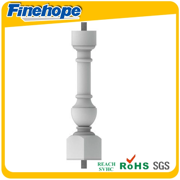 balustrade de polyuréthane, moules de balustrade, balustrade en bois, balustrade pour le jardin, usine de balustre de bâtiment en Chine