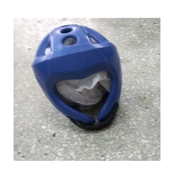 professional OEM head guard supplier, blue head guard for boxing, hand-made helmet, profession taekwondo head guard supplier
