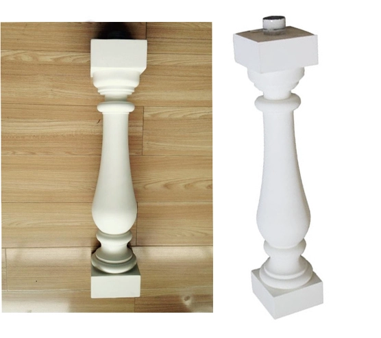 witte kleur polyurethaan baluster, polyurethaan glad oppervlak balustrade, hoge kwaliteit witte kleur baluster, witte PU baluster leverancier