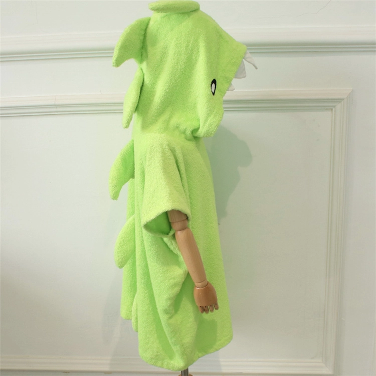 100% katoenen badstof Surf Poncho badhanddoek met capuchon voor kinderen