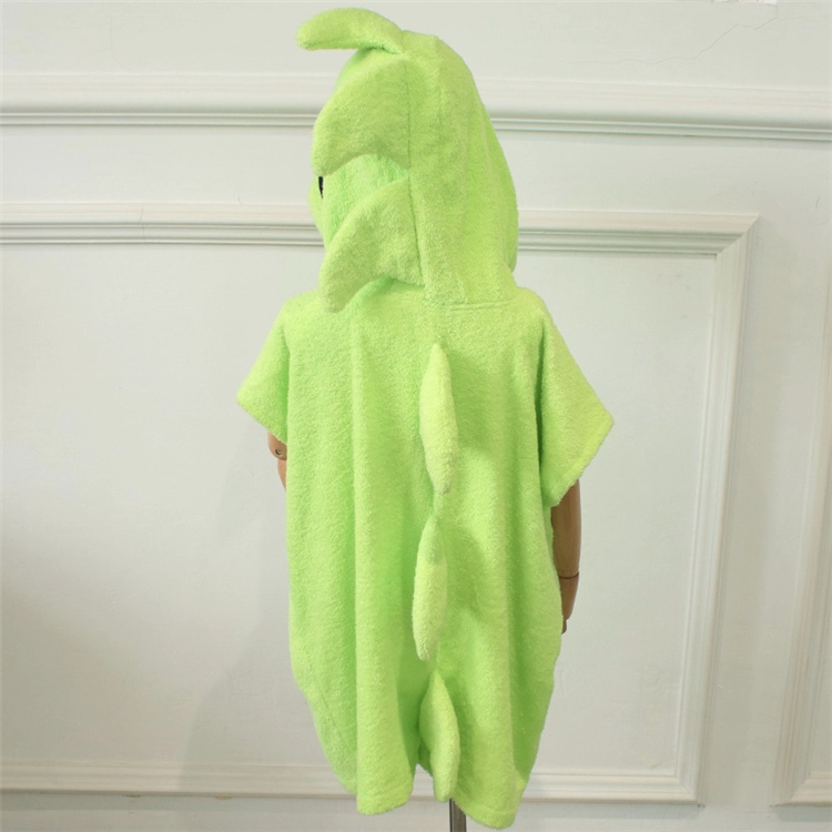 100% katoenen badstof Surf Poncho badhanddoek met capuchon voor kinderen