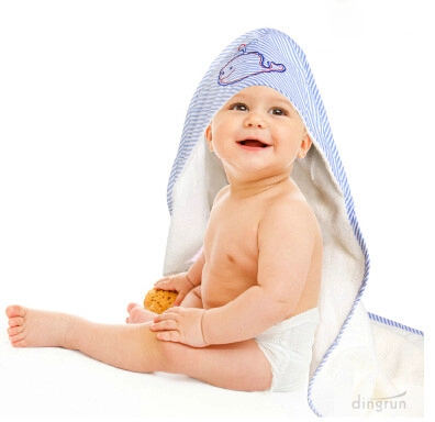 100% cotton baby hooded bath towels
