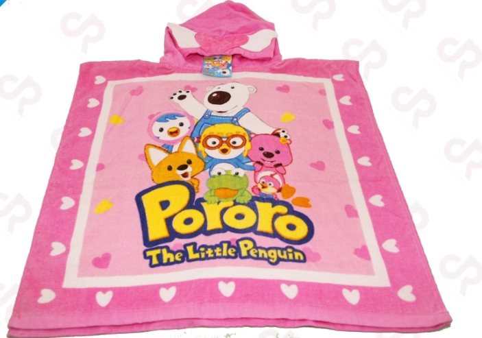 100% cotton children hooded towel