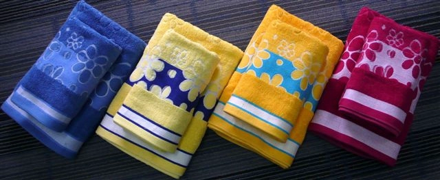 100%cotton hand towel,beautiful flower