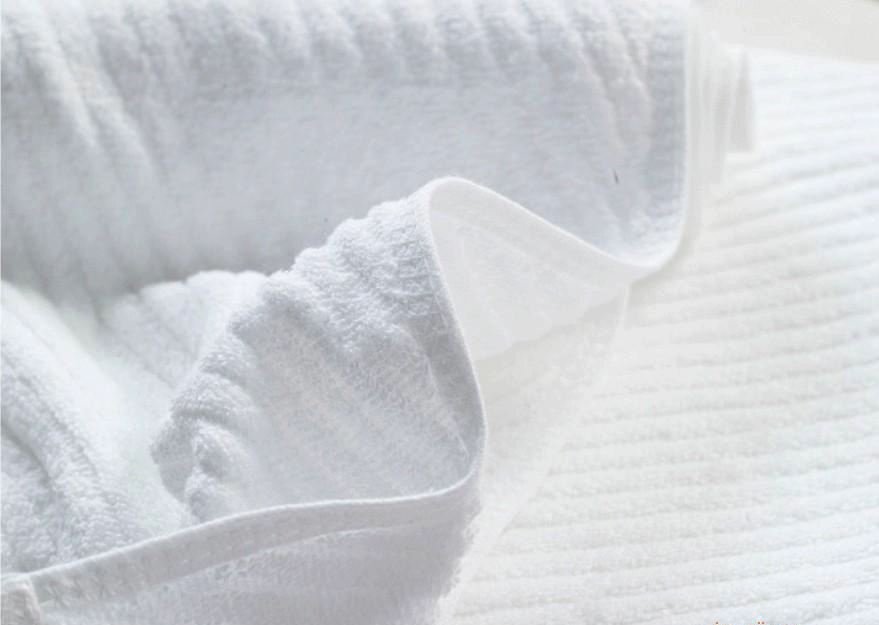 100%cotton soft white bath towel, hotel jacquard towel