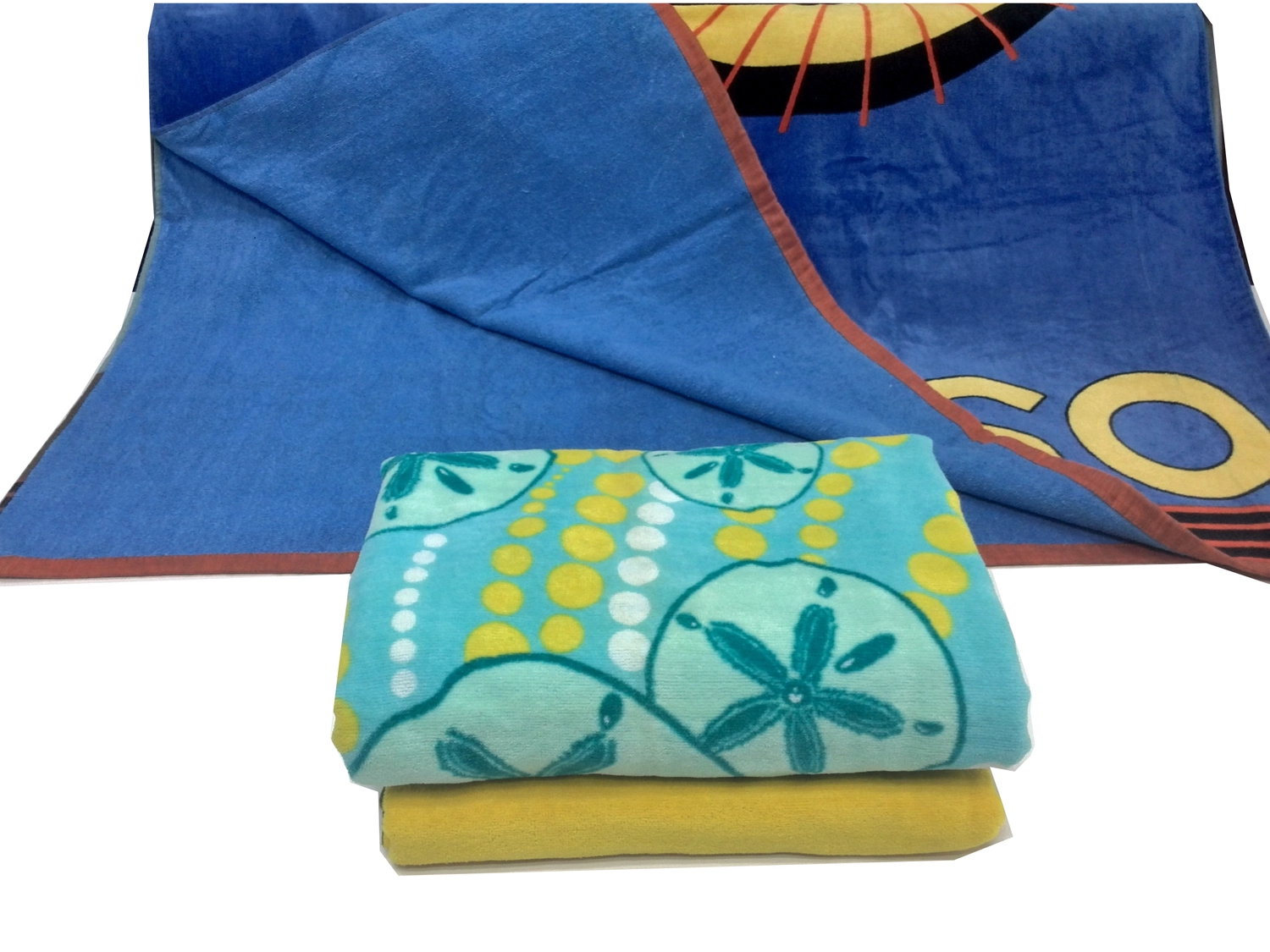 100% microfiber custom beach towels