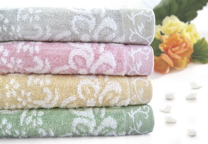 2014 new style high quality cotton jacquard towels