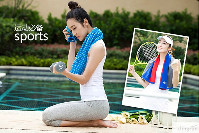 2015 new design cotton sport towel