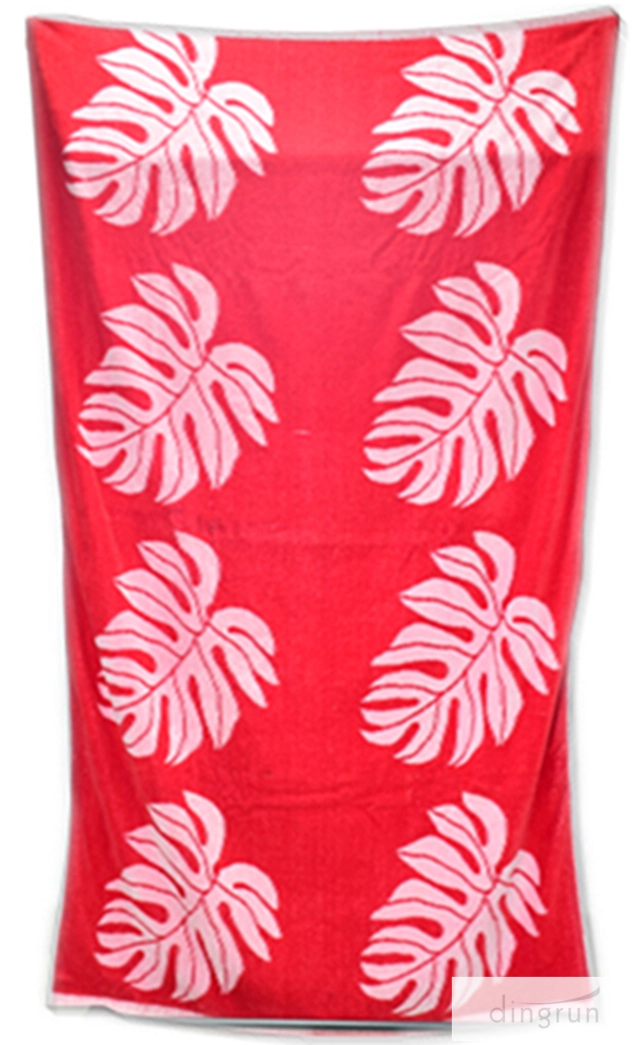 2015 wholesale 100 cotton jacquard beach towel