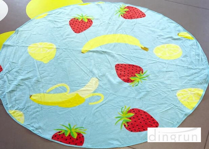 250gsm Superior Quality,Eco-friendly Custom Printed Round Beach Towel