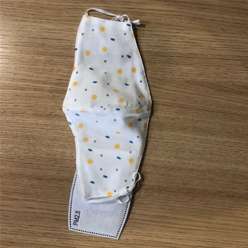 5-laags Pm2.5-filter Anti-stof katoenen gezichtsmaskers
