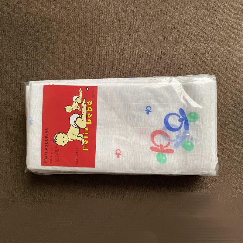 印花纱布婴儿尿布,100%棉