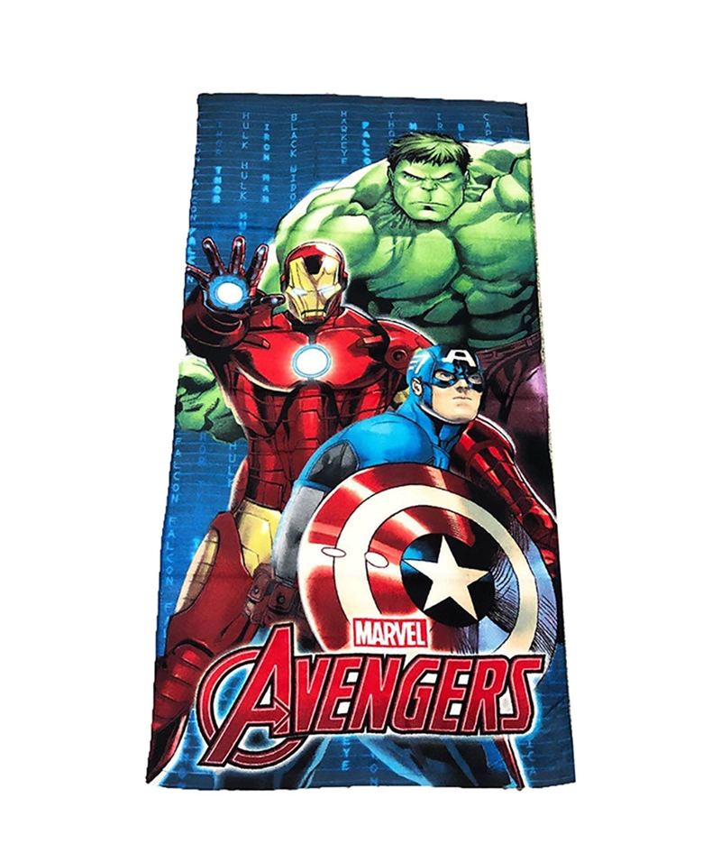 Bath Towel Cartoon Children 100% cotton Reactive Print Disney Marvel Kids Beach Towel