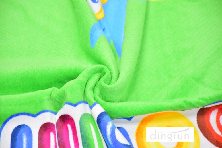 Cartoon Ontwerp Gedrukte Beach Custom Towel For Kids