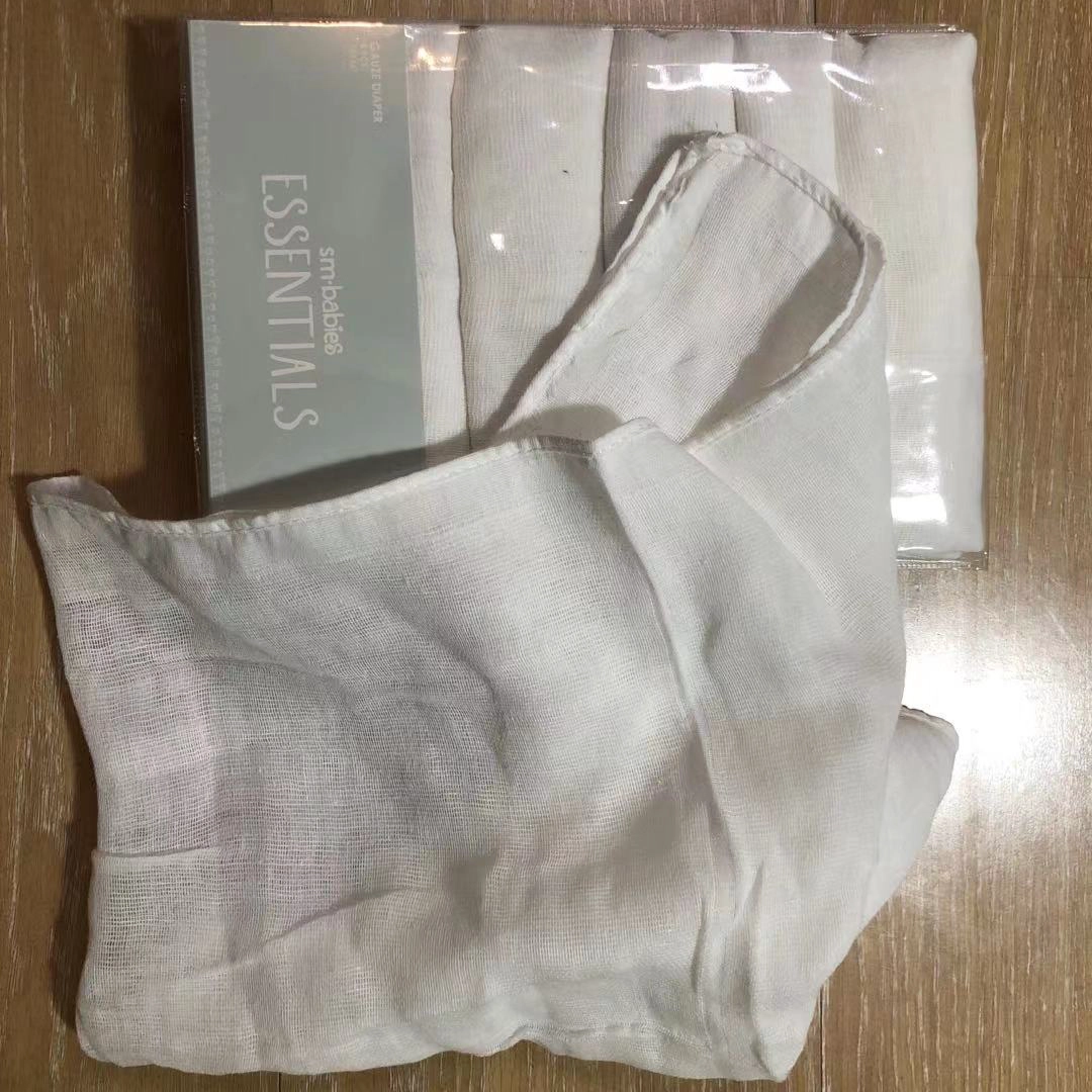 Goedkope fabriek prijs baby wasbare doek 100% katoen katoenen luier babyluiers
