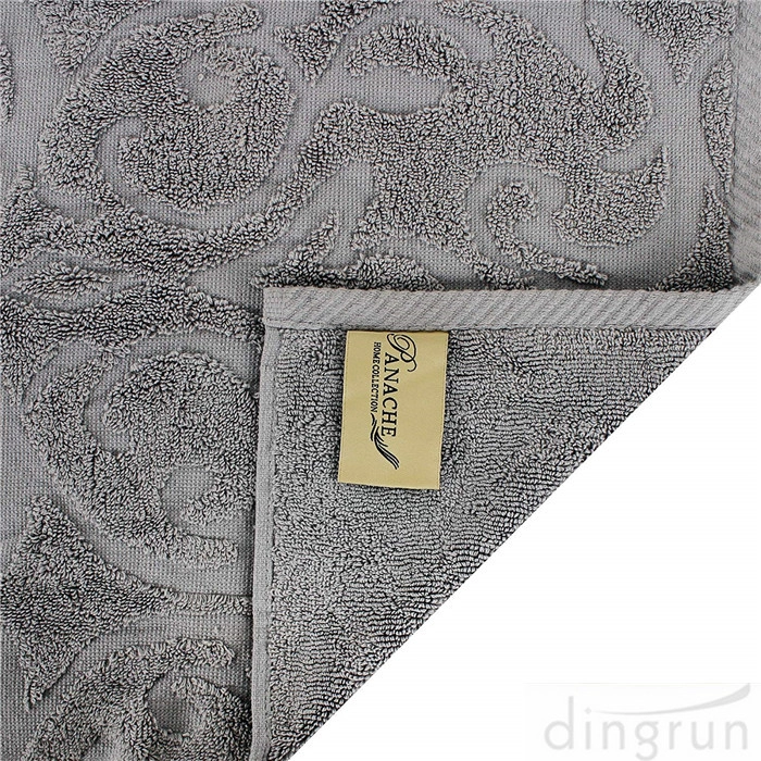Cotton Solid Jacquard Bath Towel Set