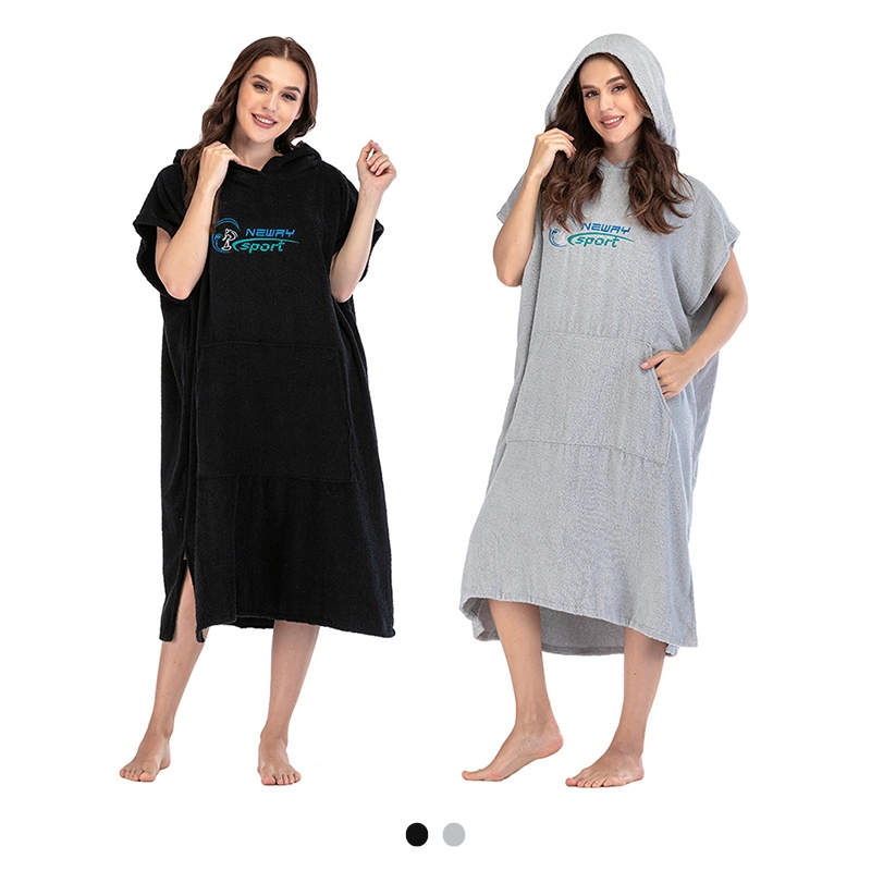 Cotton Surf Wetsuit Beach Changing Poncho Towel