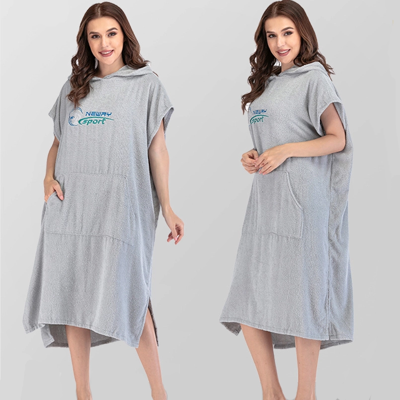 Cotton Surf Wetsuit Beach Changing Poncho Towel