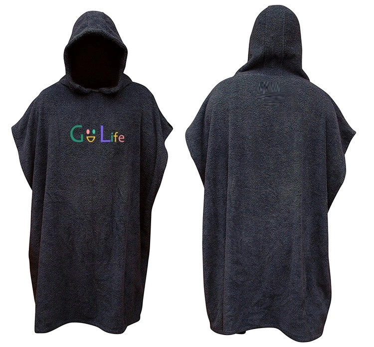 Custom Logo Super Absorb Changing Towel Bath Robe Surf Poncho Towel