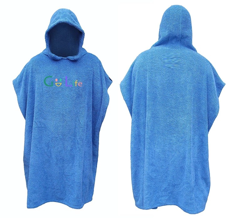 Custom Logo Super Absorb Changing Towel Bath Robe Surf Poncho Towel