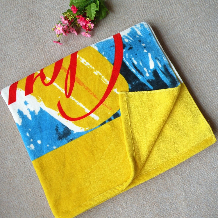 Double side Printing Beach Towel, Reactive Printing Beach Towel,