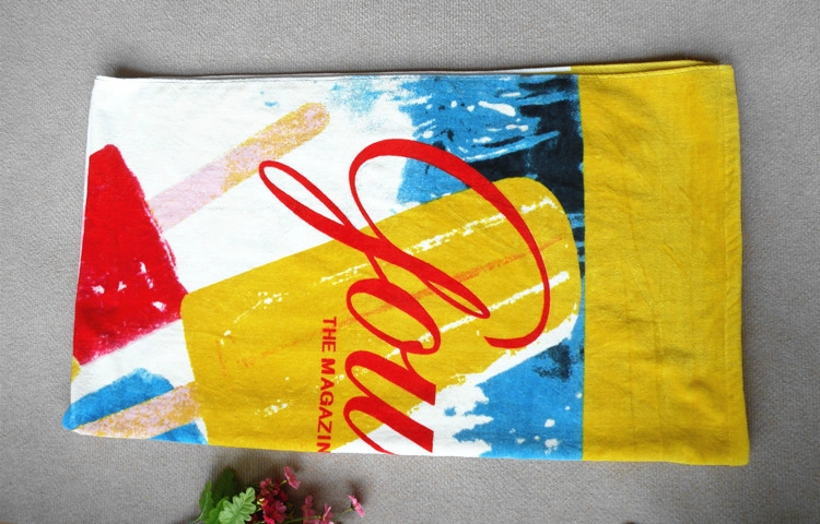 Double side Printing Beach Towel, Reactive Printing Beach Towel,