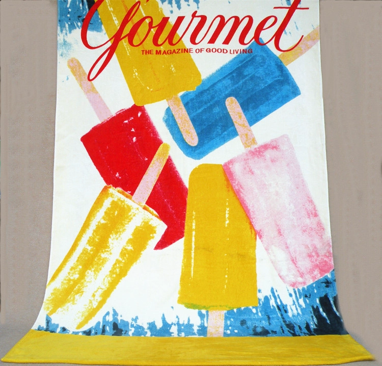 Double side Printing Beach Towel, Reactive Printing Beach Towel,