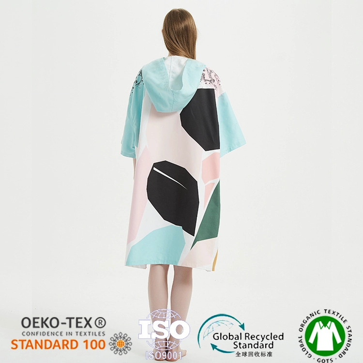 Ecofriendly Microfiber Suede Sand Free Towel Poncho Changing Towel